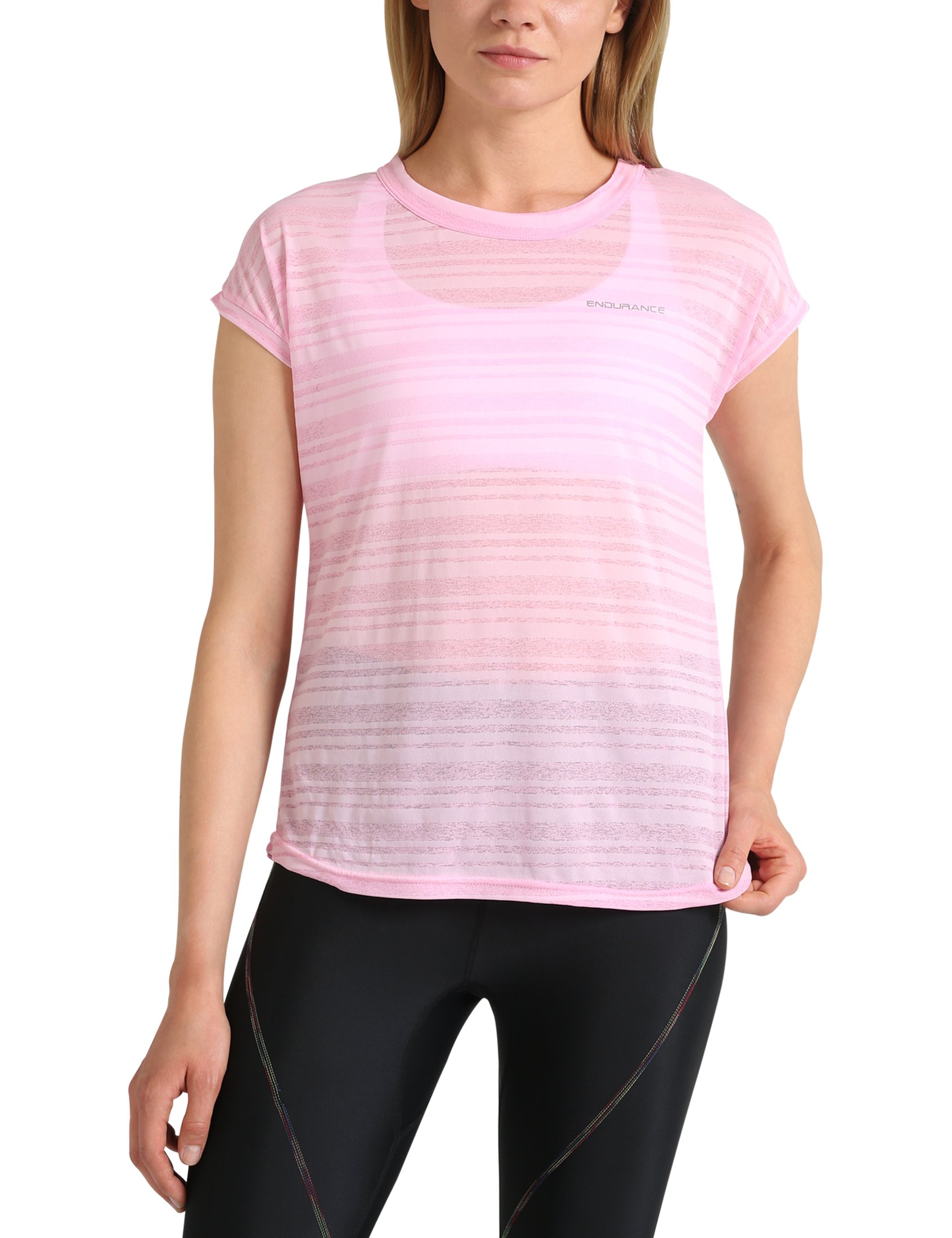 Ultrasport Endurance Women's Skegness T-Shirt - Prism Pink, Size 40