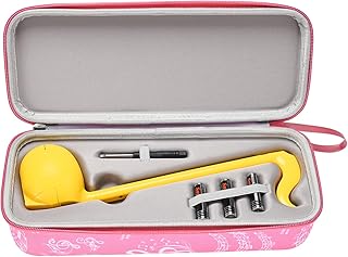 Funda rígida compatible con instrumentos Otamatone, funda adecuada para niños para llevar renacuajo eléctrico Otamatone (rosa)