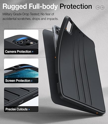 Miniatura 5 de TORRAS Funda para iPad Air de 5 y 4 generación de 10.9 pulgadas, iPad Pro de 11 pulgadas (1, 2, 3 y 4 generación), funda protectora a prueba de