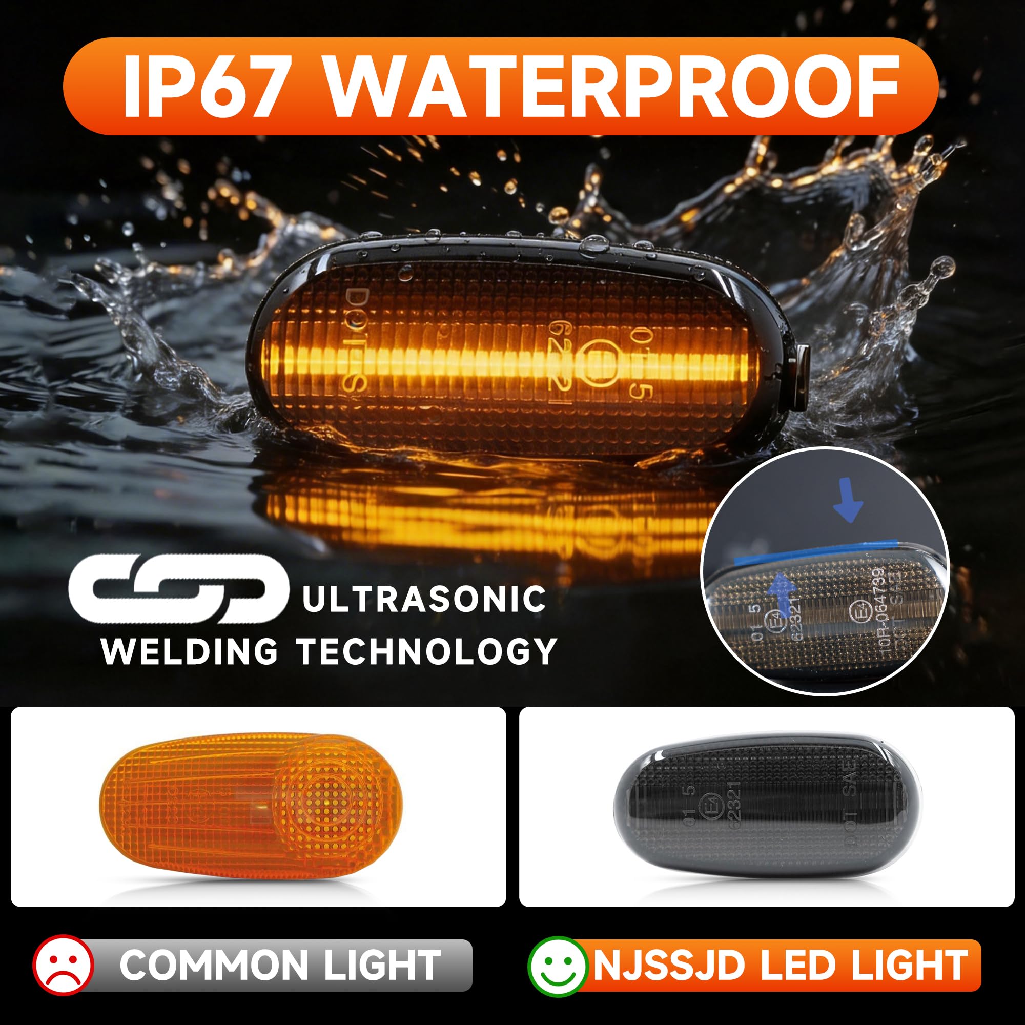 Indicatori di direzione sequenziali a LED per Alfa Romeo 147 GT 937 MiTo 955 Fiat Bravo II MK2 Canbus Error Free Lente affumicata Indicatore di direzione laterale dinamico Indicatore di direzione