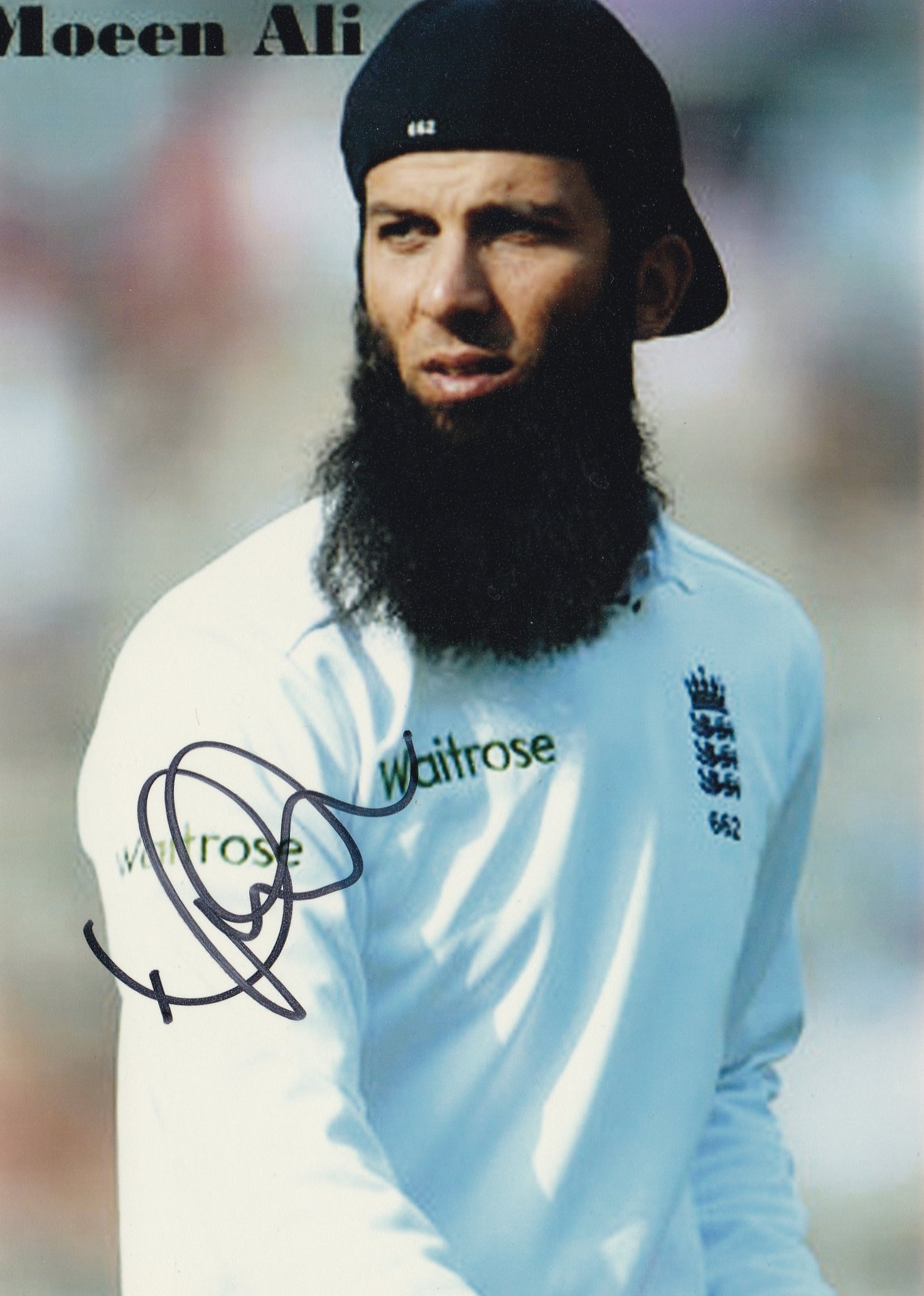Moeen Ali Cricket Player Photograph (1/2)-image-40