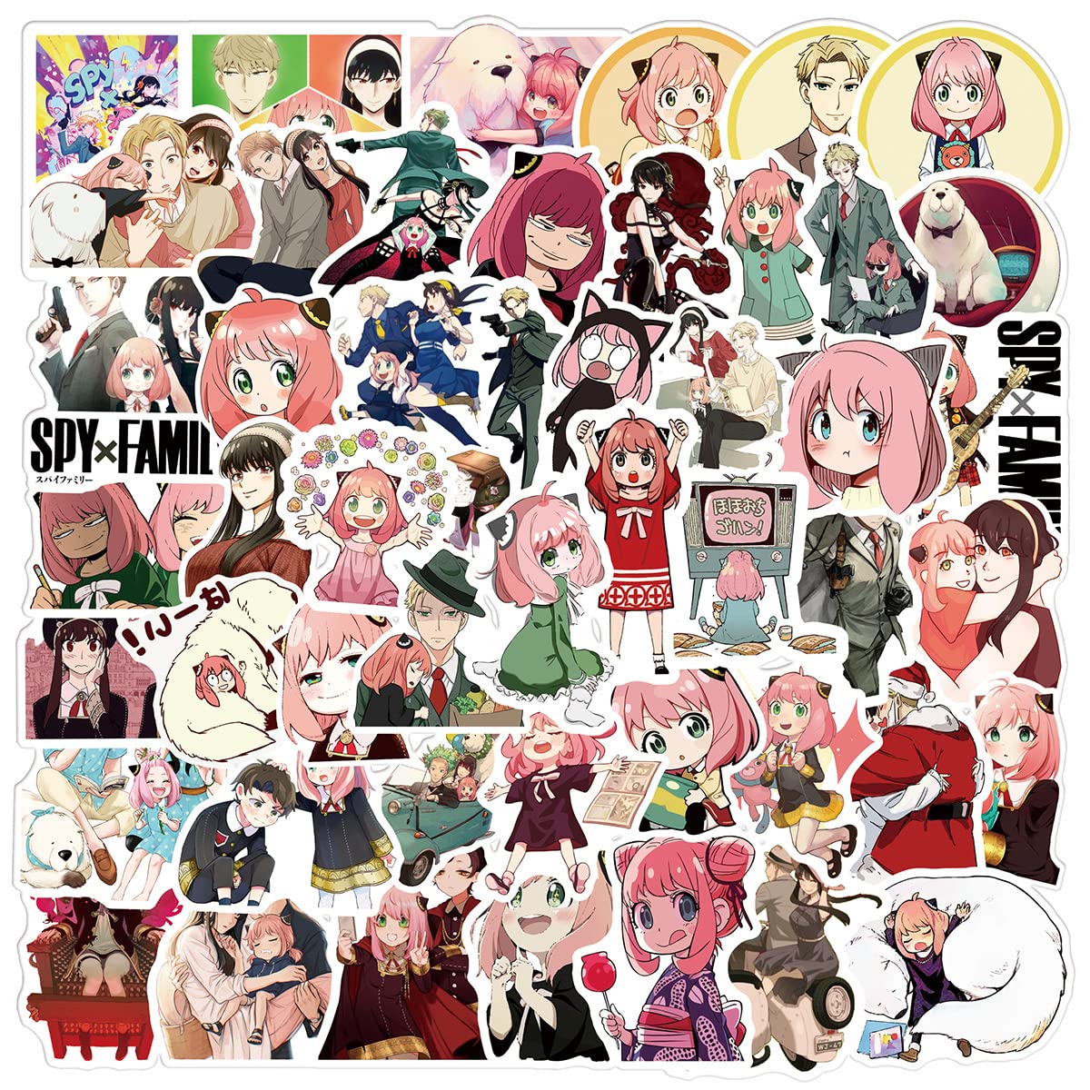 Otakun Spy X Family Anime Set of 50 Non Repeat Stickers for Decoration (B0BD2JLBCT) Amazon Price History, Amazon Price Tracker