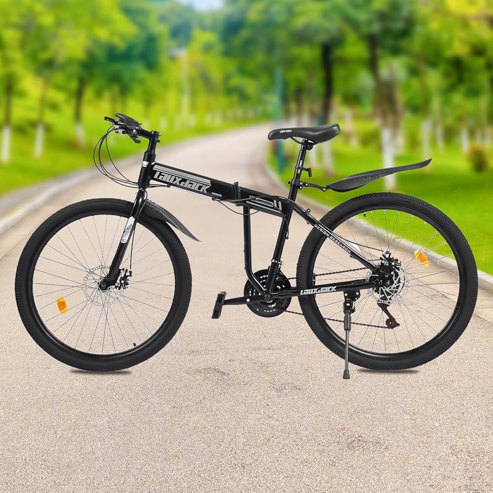Amazon | 26インチ大人用マウンテンバイク 21段変速折りたたみ