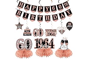 Timeless Rose Gold 60th Birthday Decorations for Memorable Celebrations