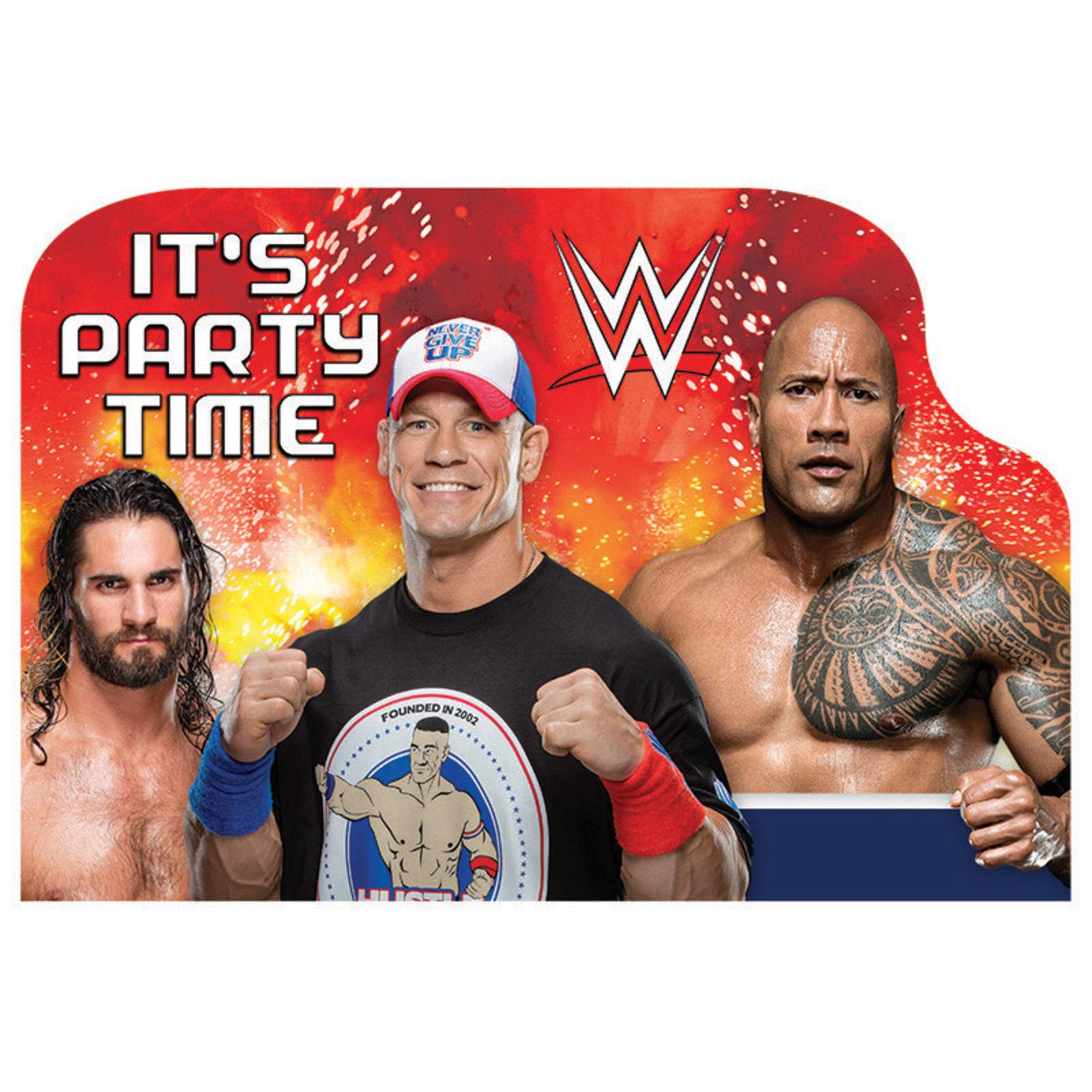 Amscan WWE® Smash Postcard Invites - 4 1/4