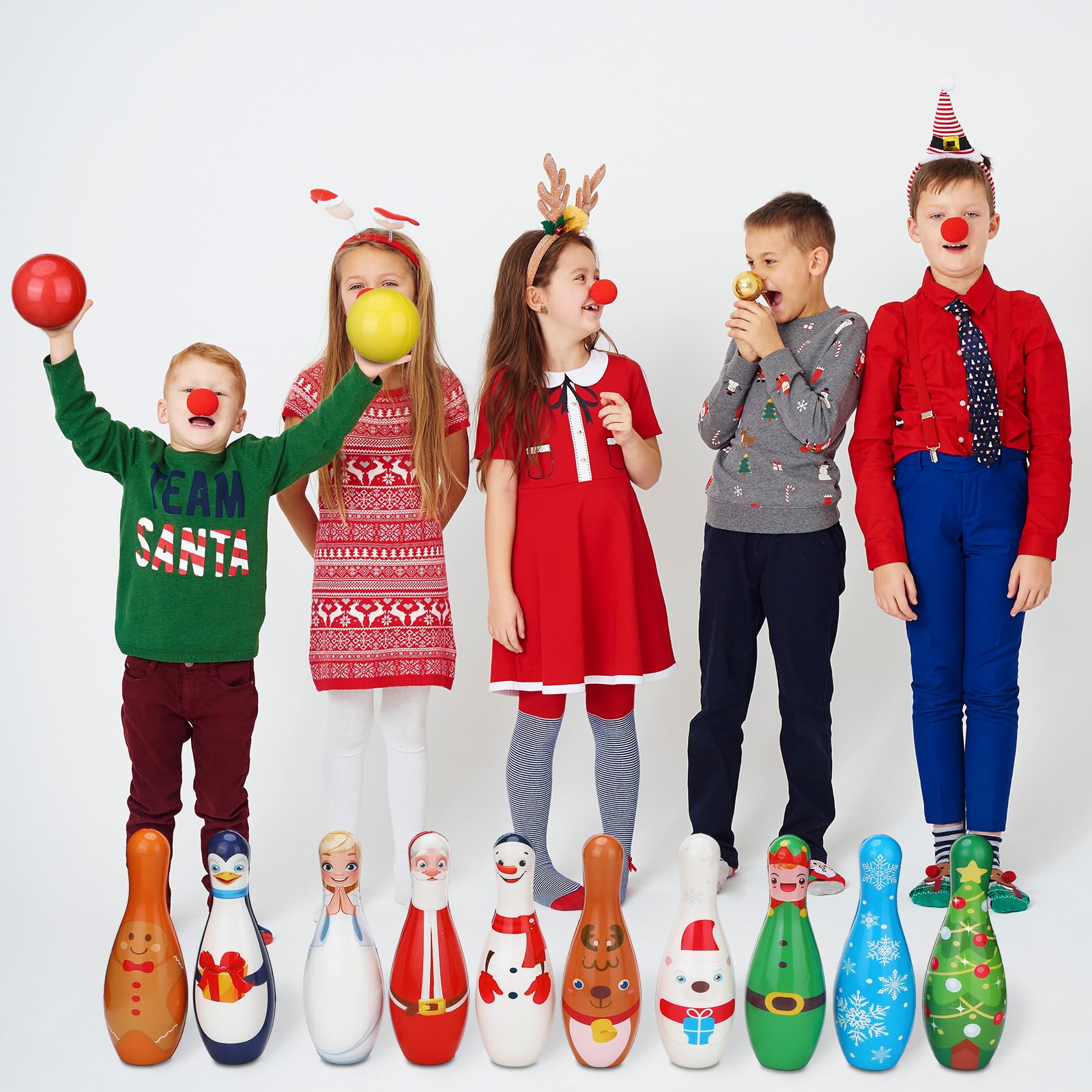 Amazon | Syhood クリスマスフォームボーリングセット 子供用