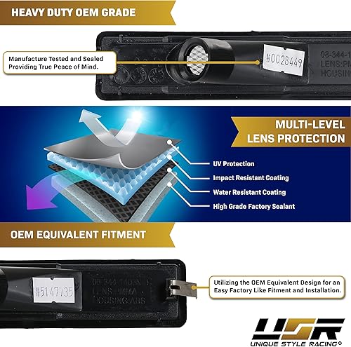 Miniatura 9 de DEPO E30 - Luces de posición laterales para parachoques delantero y trasero, color humo europeo, compatibles con BMW E30 serie 3 1984-1991, 88-94,