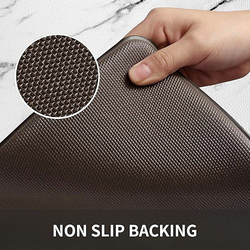 Miniatura 4 de FYATHM Tapetes de cocina de mármol blanco para piso, tapetes antifatiga para el suelo de la cocina, alfombras de cocina de arte abstracto,