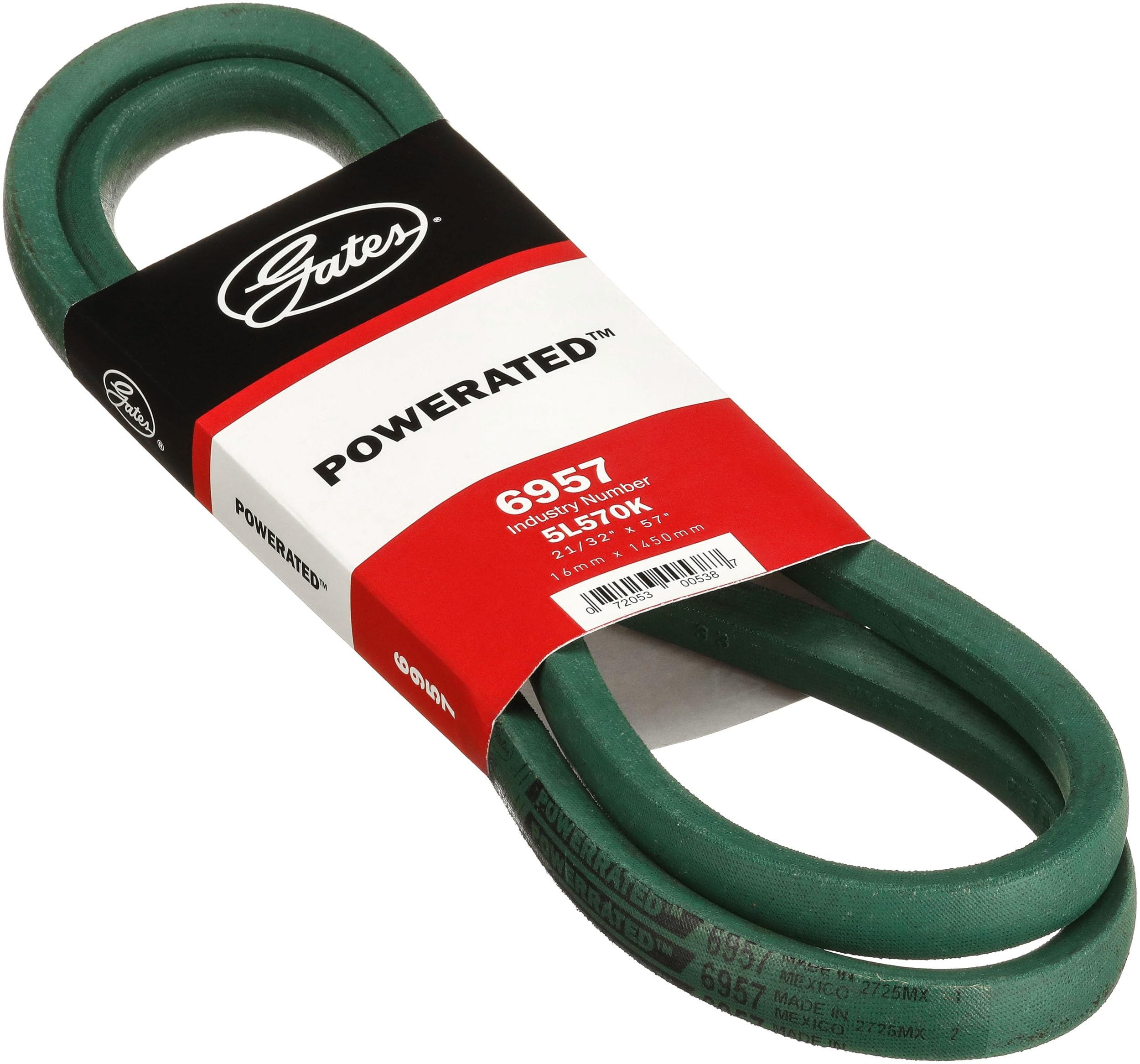 GATES RUBBER COMPANY 6957 POWERATED V-BELT