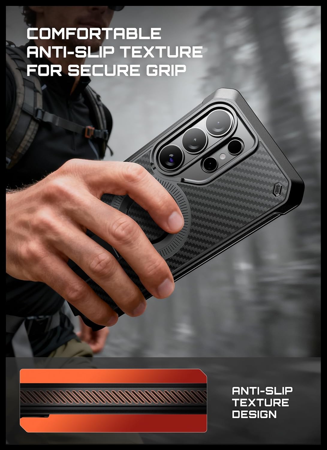 SUPCASE for Samsung Galaxy S26 Ultra Case with Stand, Military-Grade Drop Protection, Compatible with Wireless Charging/MagSafe, Built-in Screen Protector & Front Frame – UB Pro Mag, Aramid