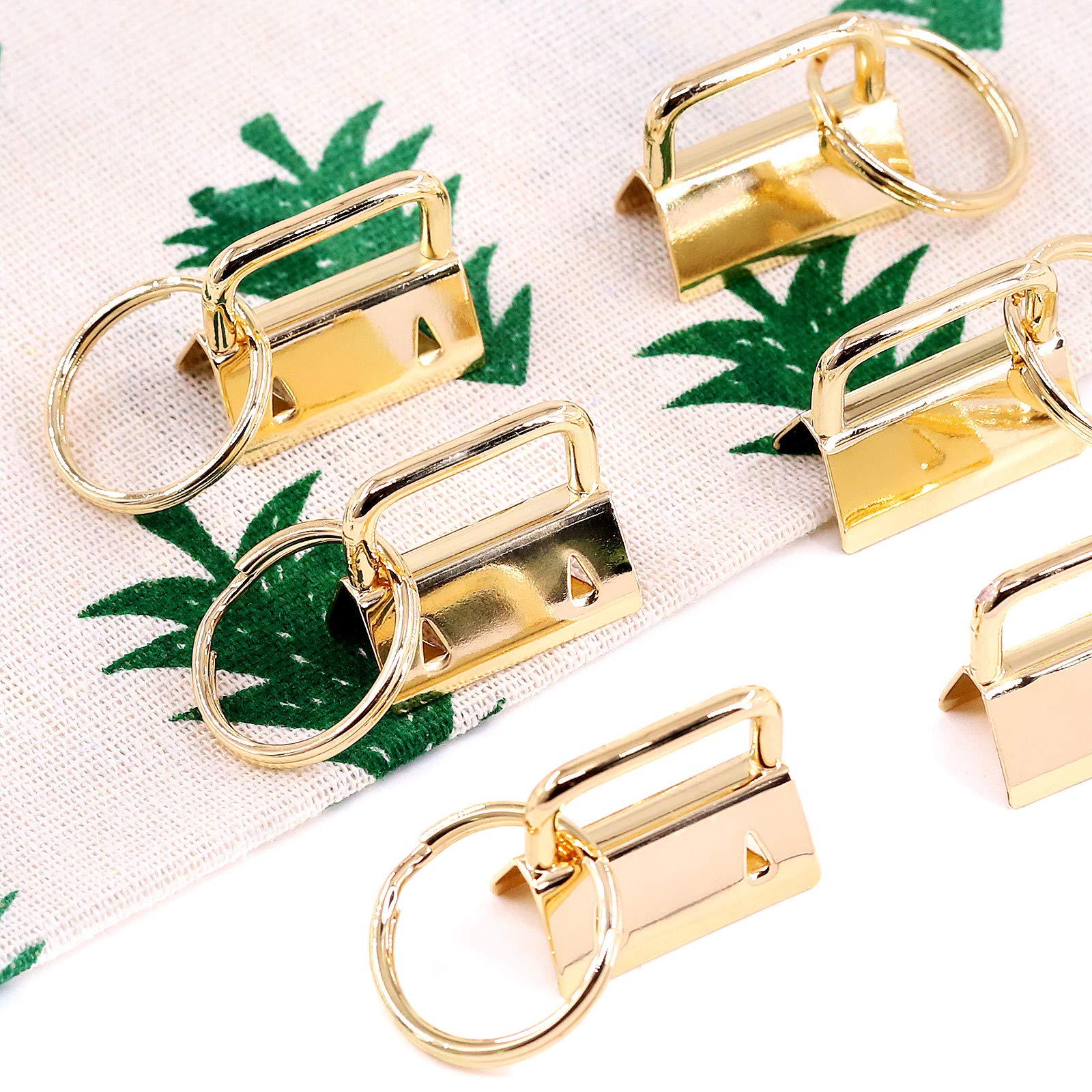 Sallie Tomato 2 Portachiavi A Vite In Metallo Oro, 2,5 Cm, Per Accessori Borse Fai Da Te In Tessuto