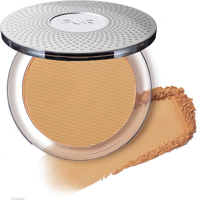 P‹R 4-in-1 Pressed Mineral Makeup Foundation with Skincare Ingredients in Light Tan, 0.28 Ounce