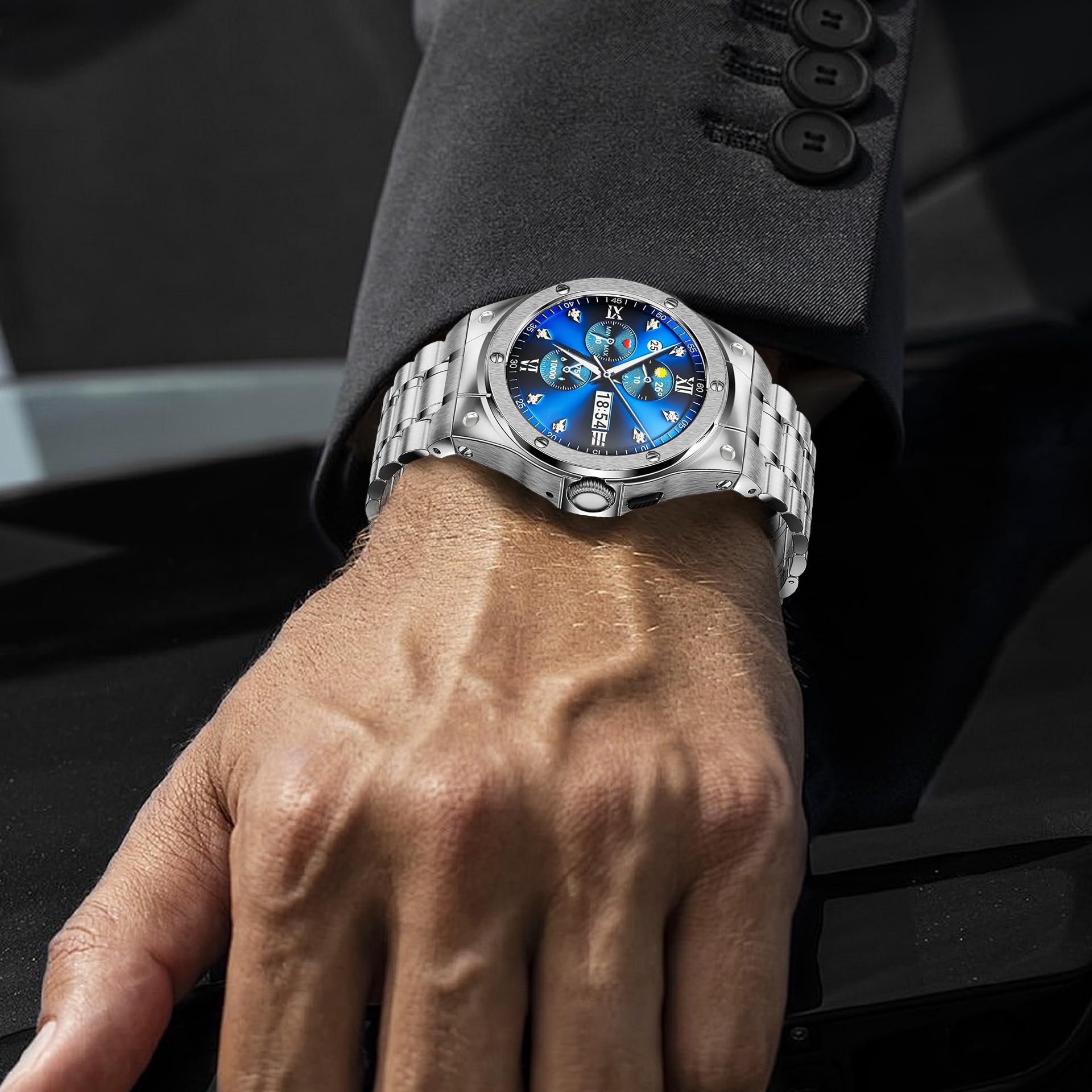Cuffia运动表带不锈钢款兼容Google Pixel Watch 2/1 - Dettaglio