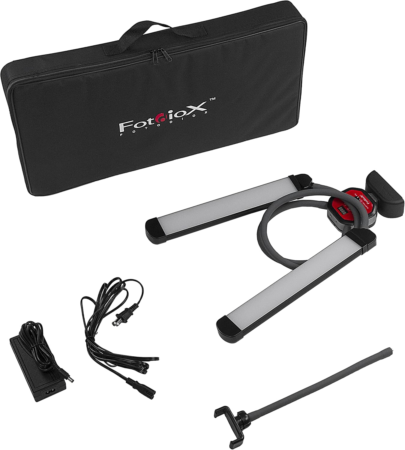 Fotodiox Selfie Starlite Stix TT Tabletop 125 Vlog Light Monitor Kit - Bi-Color Dimmable LED Wand Lights with 125cm Arms for Video Conferencing, Gaming, Makeup, YouTube, Live Streaming Video and More