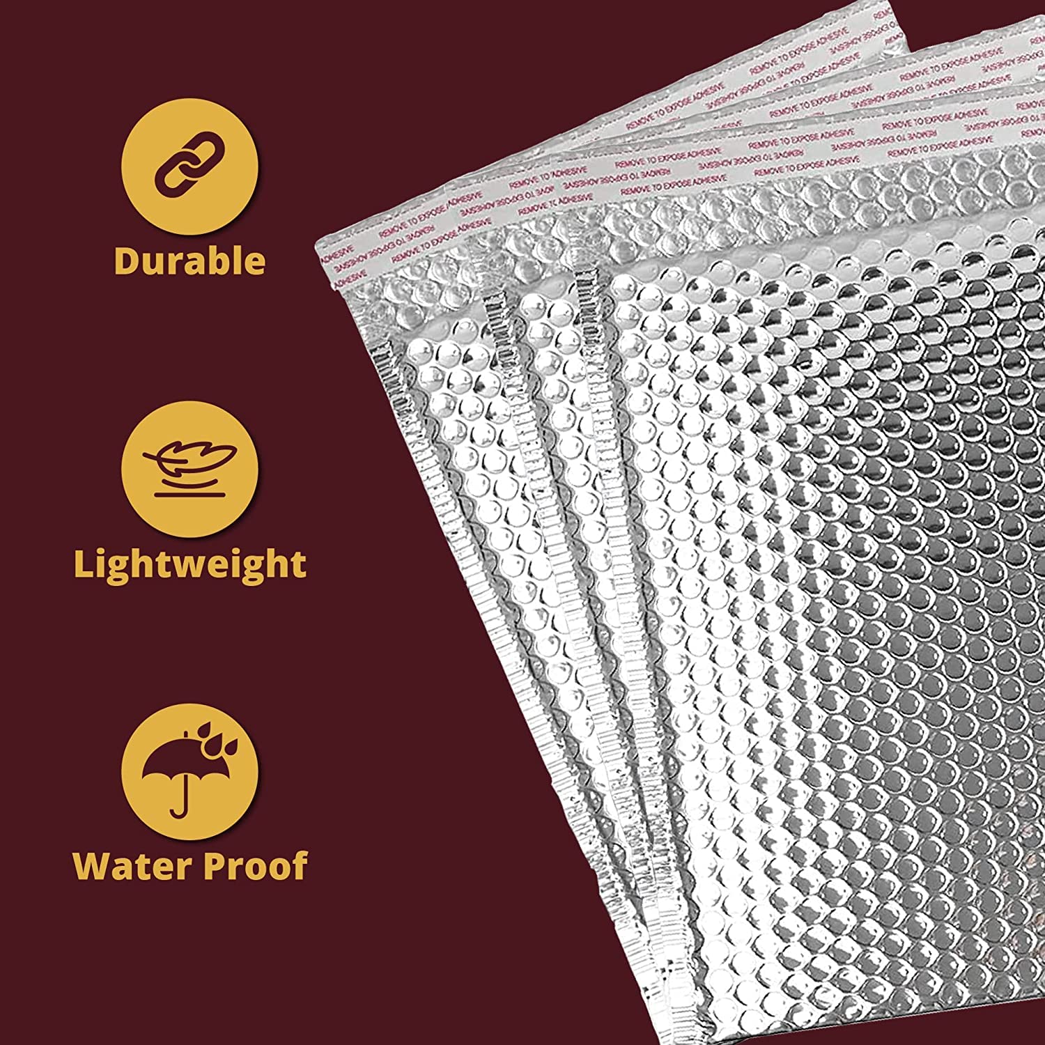 AVG Packaging Supplies Thermal Bubble Mailers – Insulated Self-Seal Envelopes (11