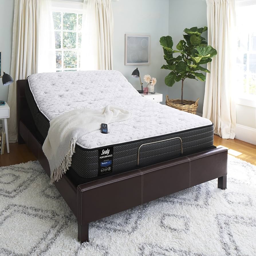 Sealy Performance マットレス ➕フレームセット　ブラック Amazon.com: Sealy Response Performance 12-Inch Plush Tight