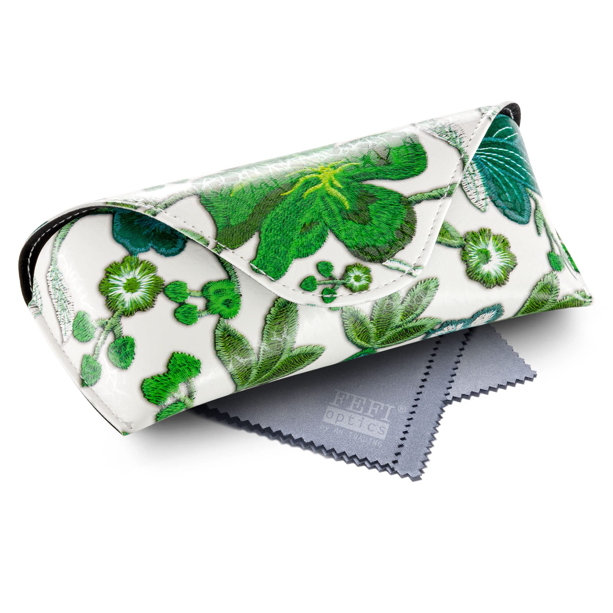FEFI Duże twarde etui na okulary - etui na okulary przeciwsłoneczne, zielony, M