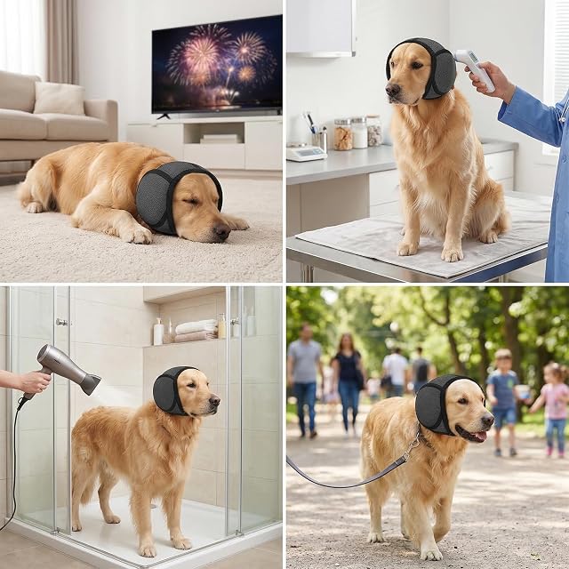 Foto 6 de 6 de Snood - Perro calmante antiansiedad para perros y gatos, reducir el estrés y el ruido, cómodo Snood Cocker (S)