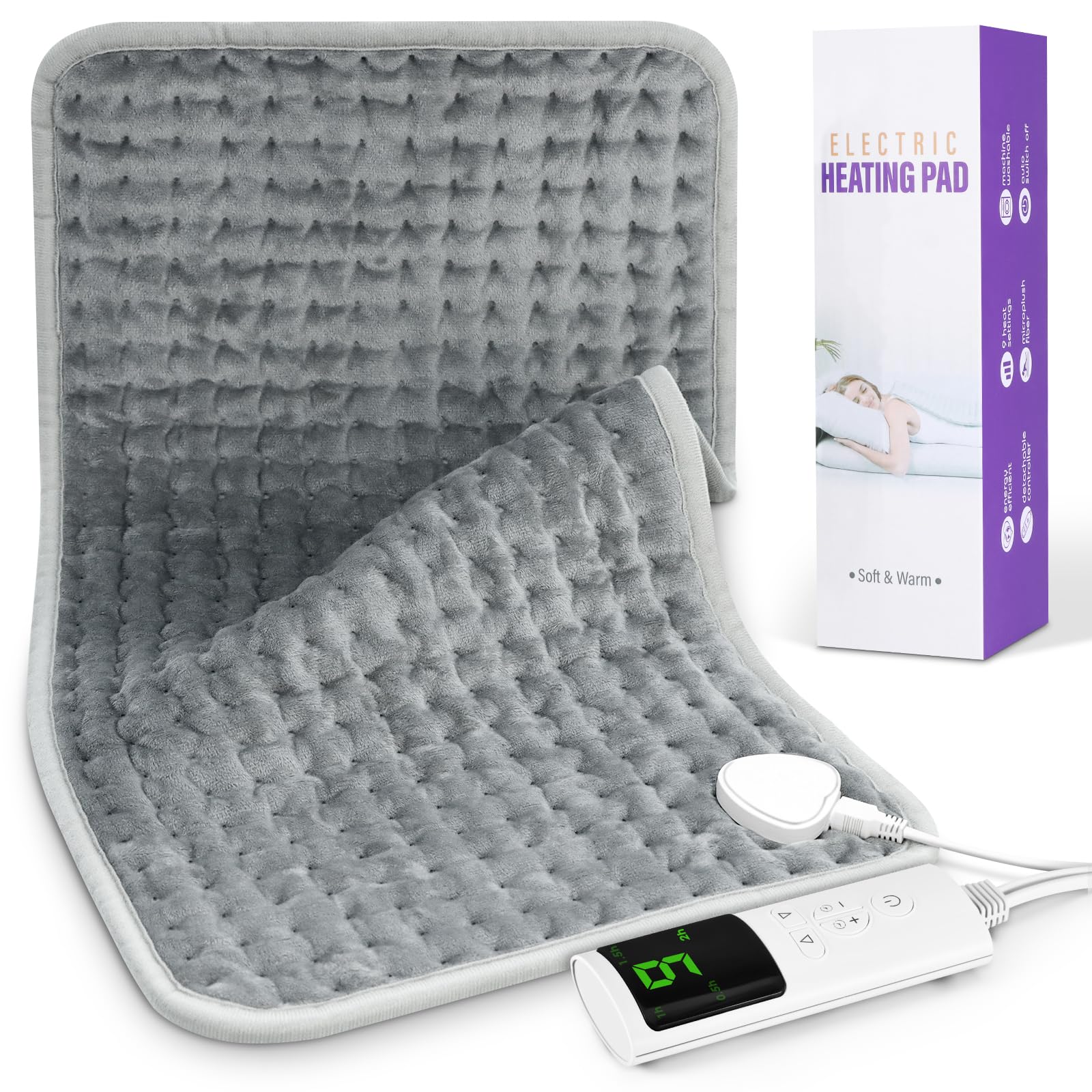 Electric Blanket, Thermal Pad with Automatic Shut-Off, Electric Pad with 9 | Electric Heating Pad, Fast Heating Pad, Back for Neck, Shoulder, Abdomen, Knees