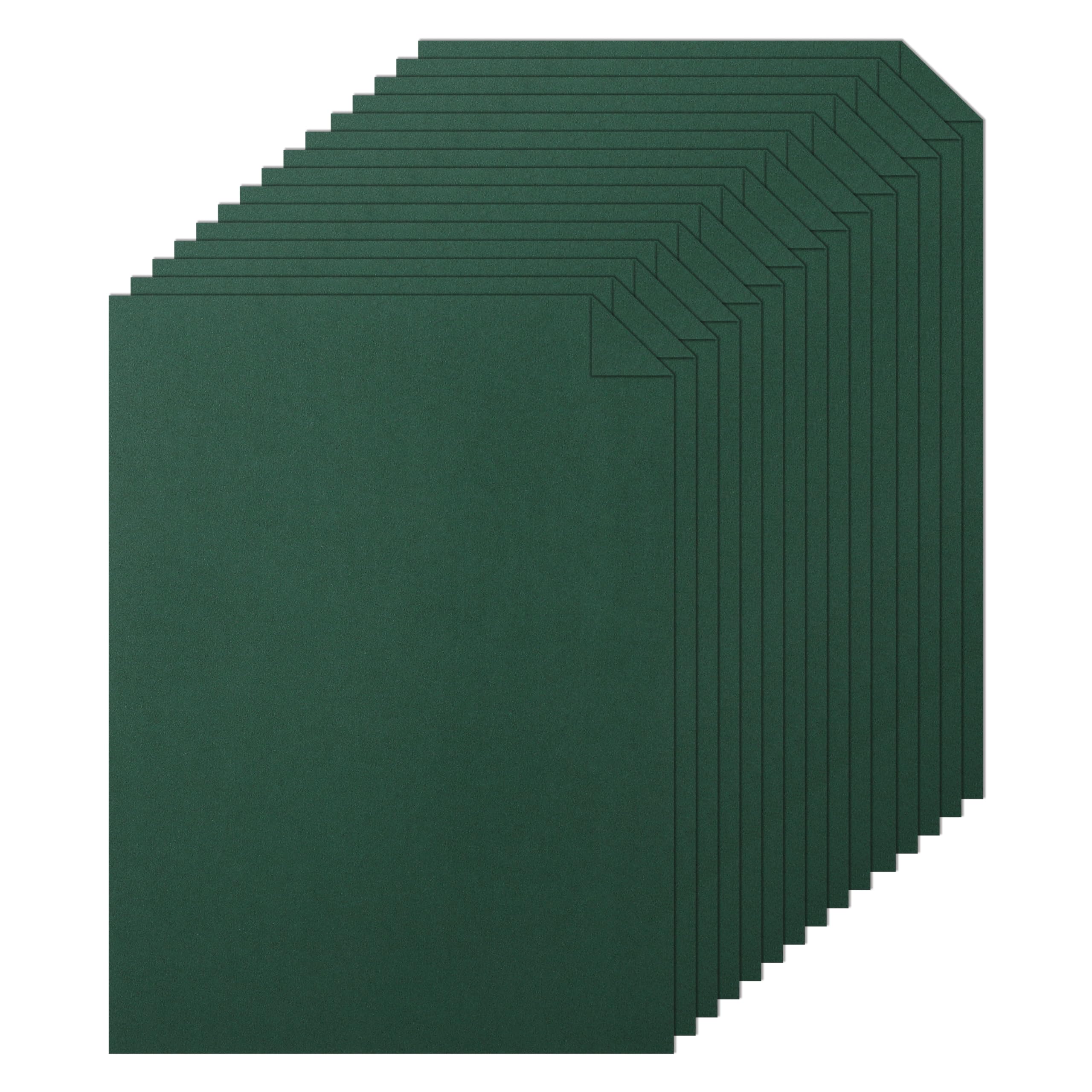 Silunkia Dunkelgrüner Karton – 60 Blatt, 250 G/m², 27,9 X 21,6 Cm, Säurefrei Für DIY-Karten & Basteln