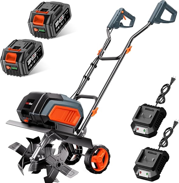 Cordless Electric Tiller Garden Cultivator