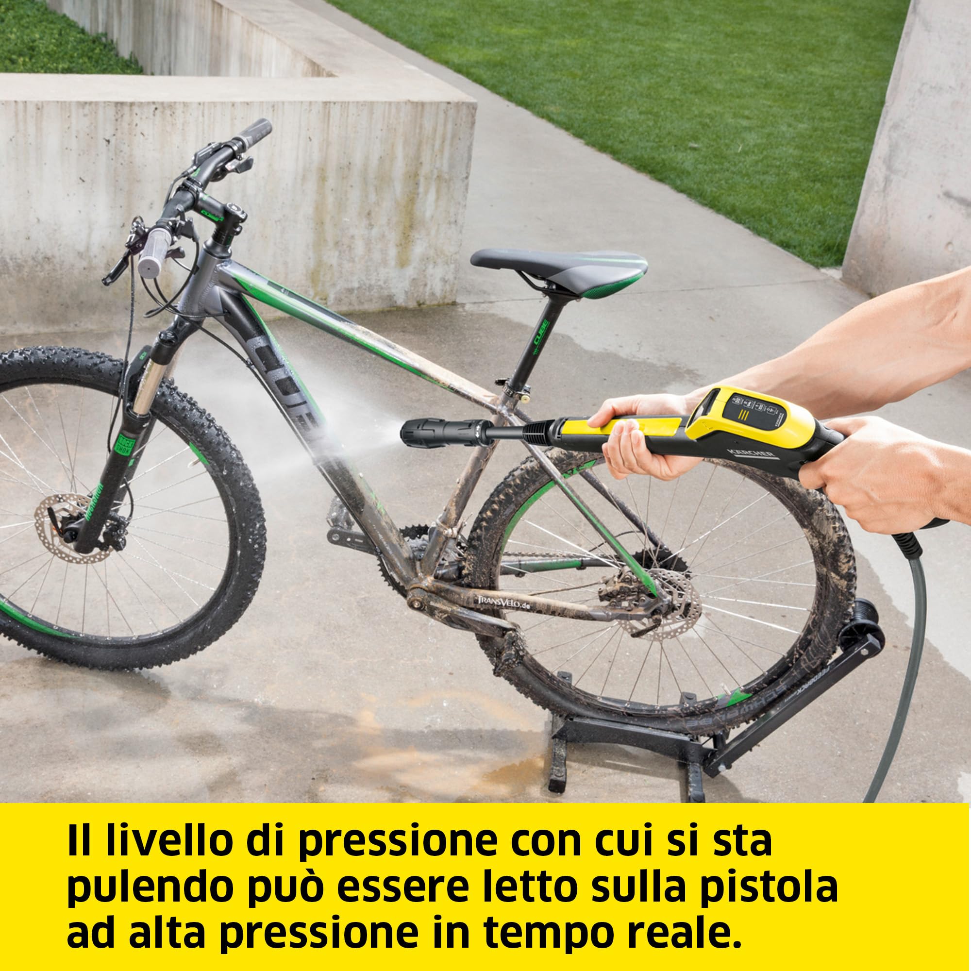Kärcher Idropulitrice K 4 Power Control Flex Home, Pressione 130 bar, Portata 420 l/h, Area di Lavoro 30 m²/h, Incl. Pistola Alta Pressione, Ugello Rotante, Lancia, Lavasuperfici