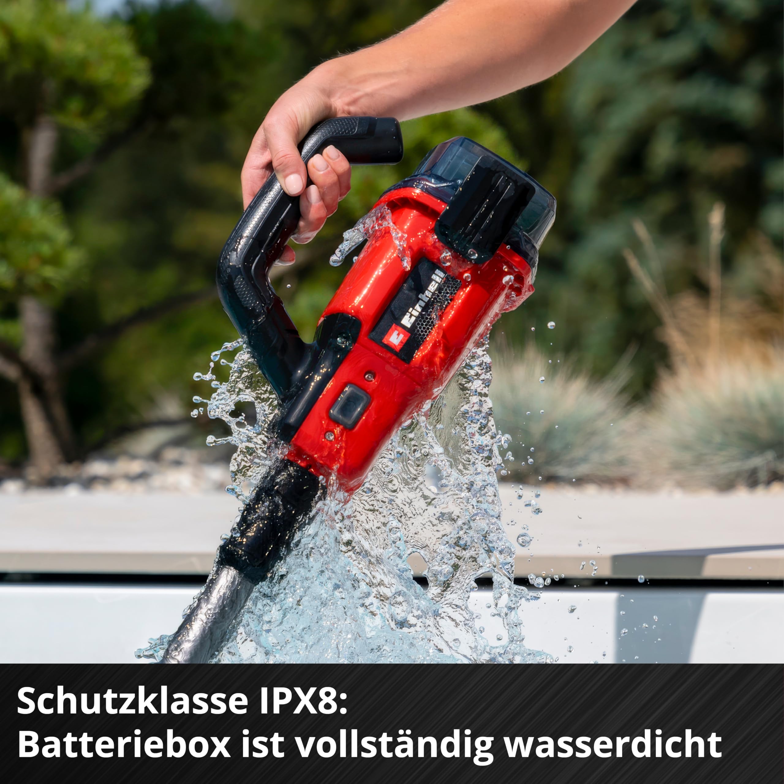 Einhell Akku-Poolsauger GE-PV 18/42 Li T-Solo PXC (18 V, wasserdichte Batteriebox, 32 cm Saugplatte, teleskopierbar bis 220 cm, Filter, inkl. kleinerer Aufsatz, ohne Akku)