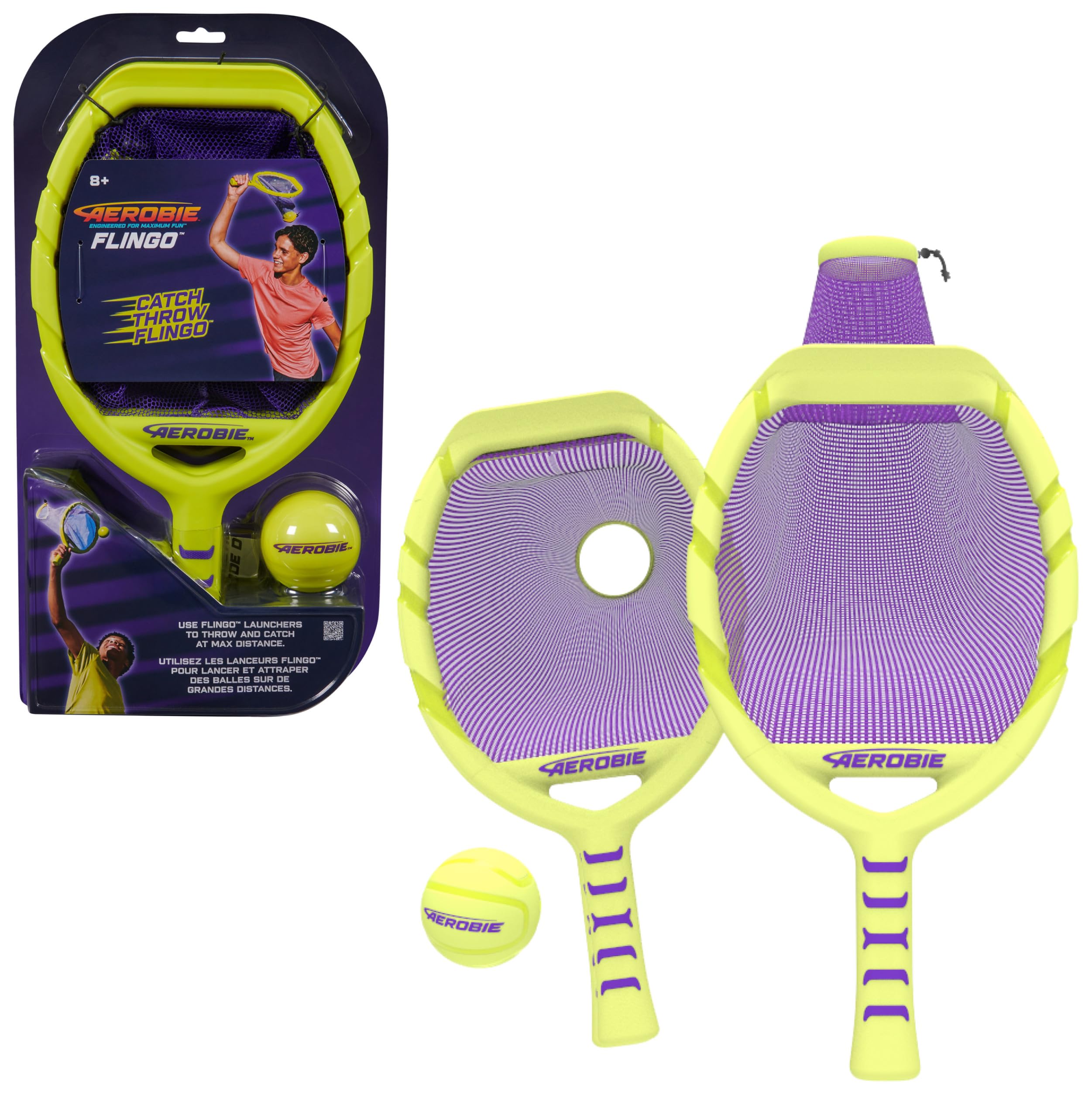 Aerobie Flingo Outdoor Tennis-Set für Kinder und Erwachsene