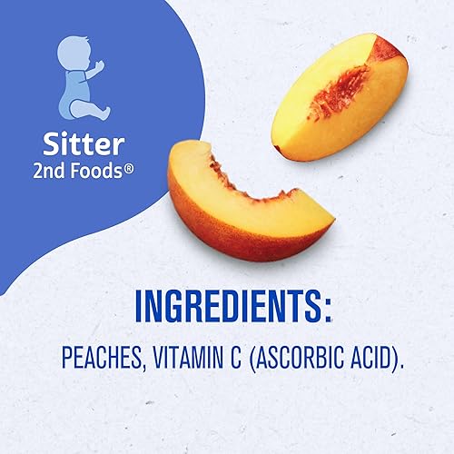 Miniatura 9 de Gerber 2nd Food - Alimento para bebé, puré de durazno, natural y sin OMG, tubos de 4 onzas, paquete de 2