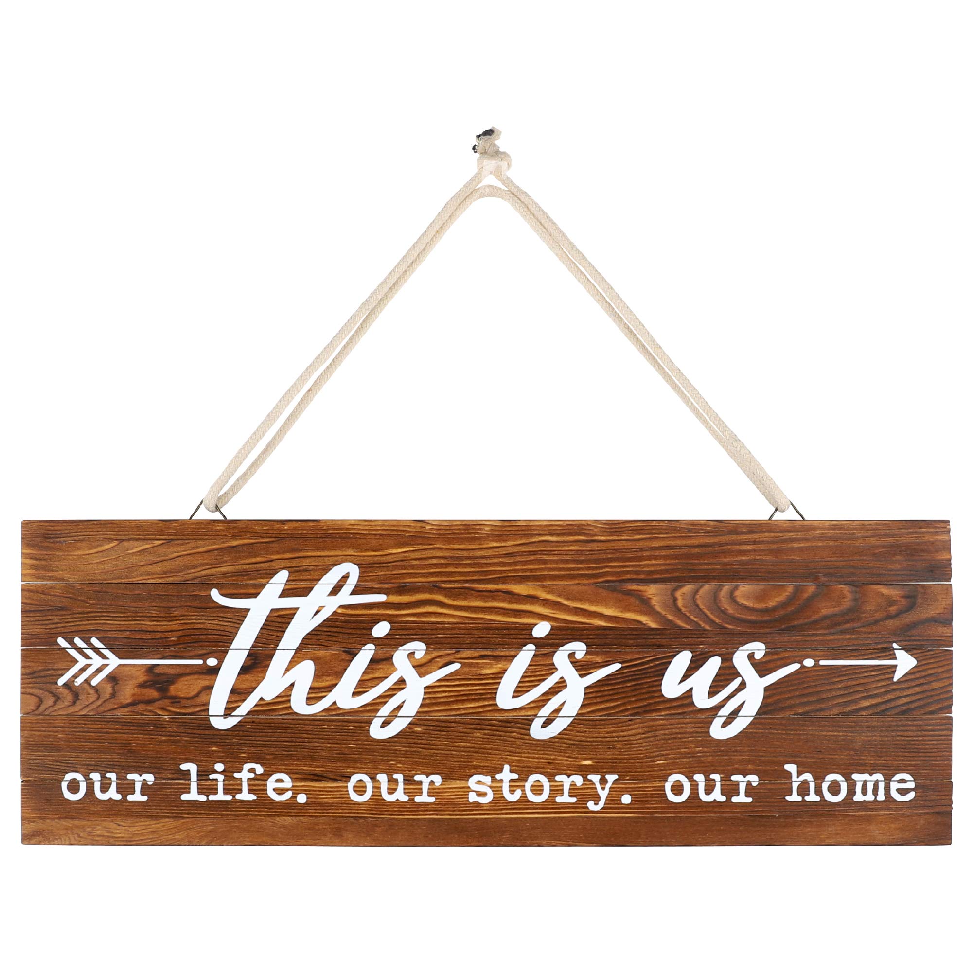 Buy This Is Us Wooden Wall Decor Sign, Inspirational Message Prints on