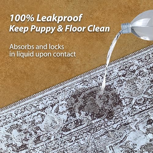 Miniatura 165 de nunubaby Almohadillas lavables para orina de perros, elegante, antideslizante, a prueba de fugas, reutilizable, ultraabsorbente, para jaulas y