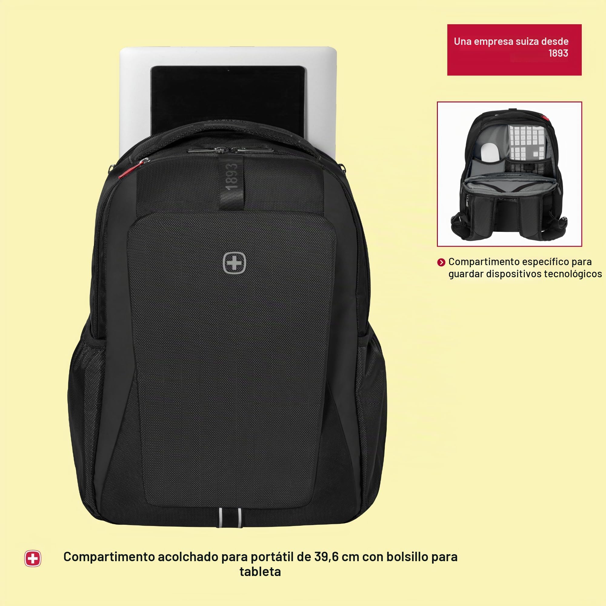 Wenger, XE Professional, 15.6'' Laptop Backpack with Tablet Pocket. Black
