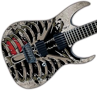 Guitar, Bass or Acoustic Skin Wrap Laminated Vinyl Decal Sticker The Rib Cage GS100