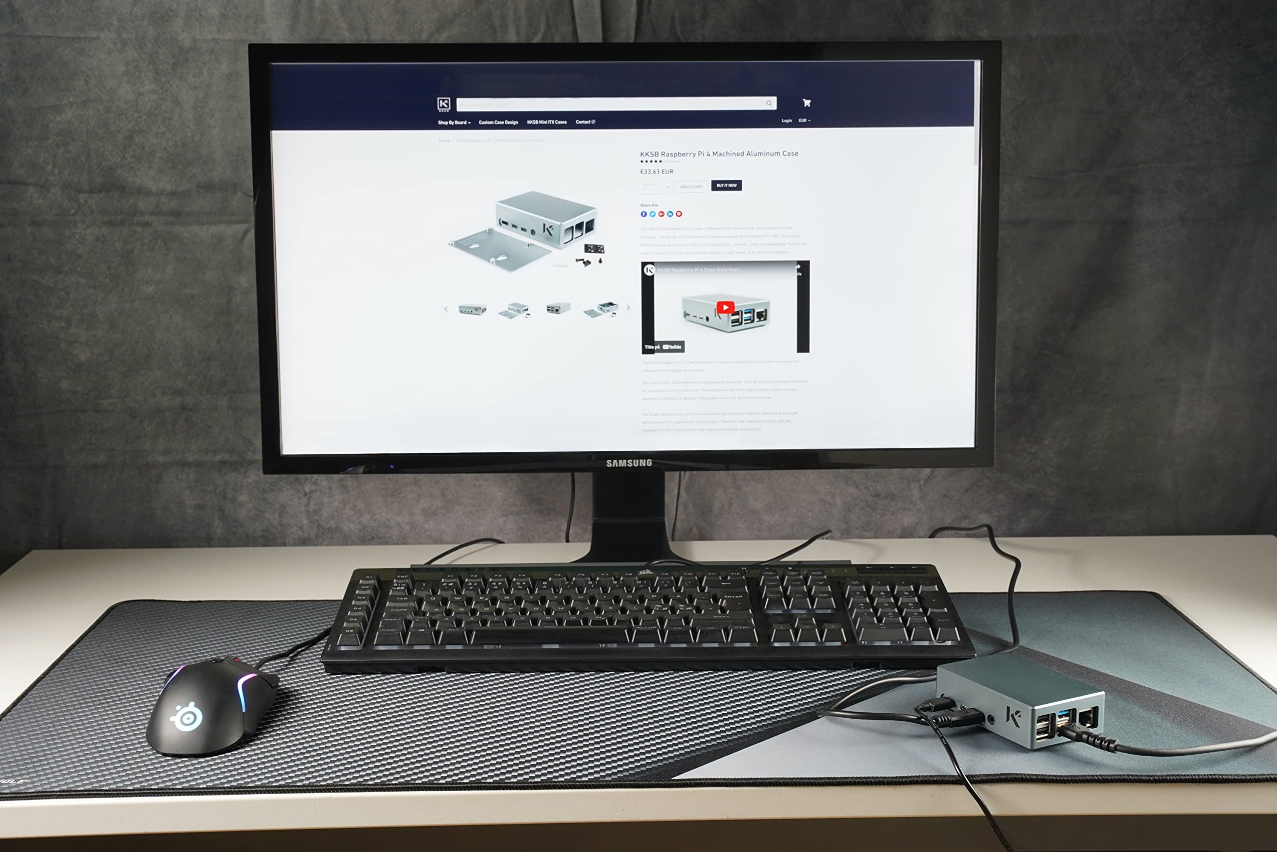 KKSB-Cases Raspberry Pi 4 obudowa – wysokiej jakości anodowana obudowa Raspberry Pi 4 model B aluminiowa obudowa - obudowa radiatora Raspberry Pi 4 – łatwy montaż i technologia rozpraszania ciepła – szwedzka jakość