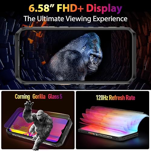 Miniatura 8 de Ulefone Power Armor - Teléfono resistente 18 5G medición de temperatura cámara principal de 108 MP 17 GB  256 GB MTK Dimensity 900 batería de 9600