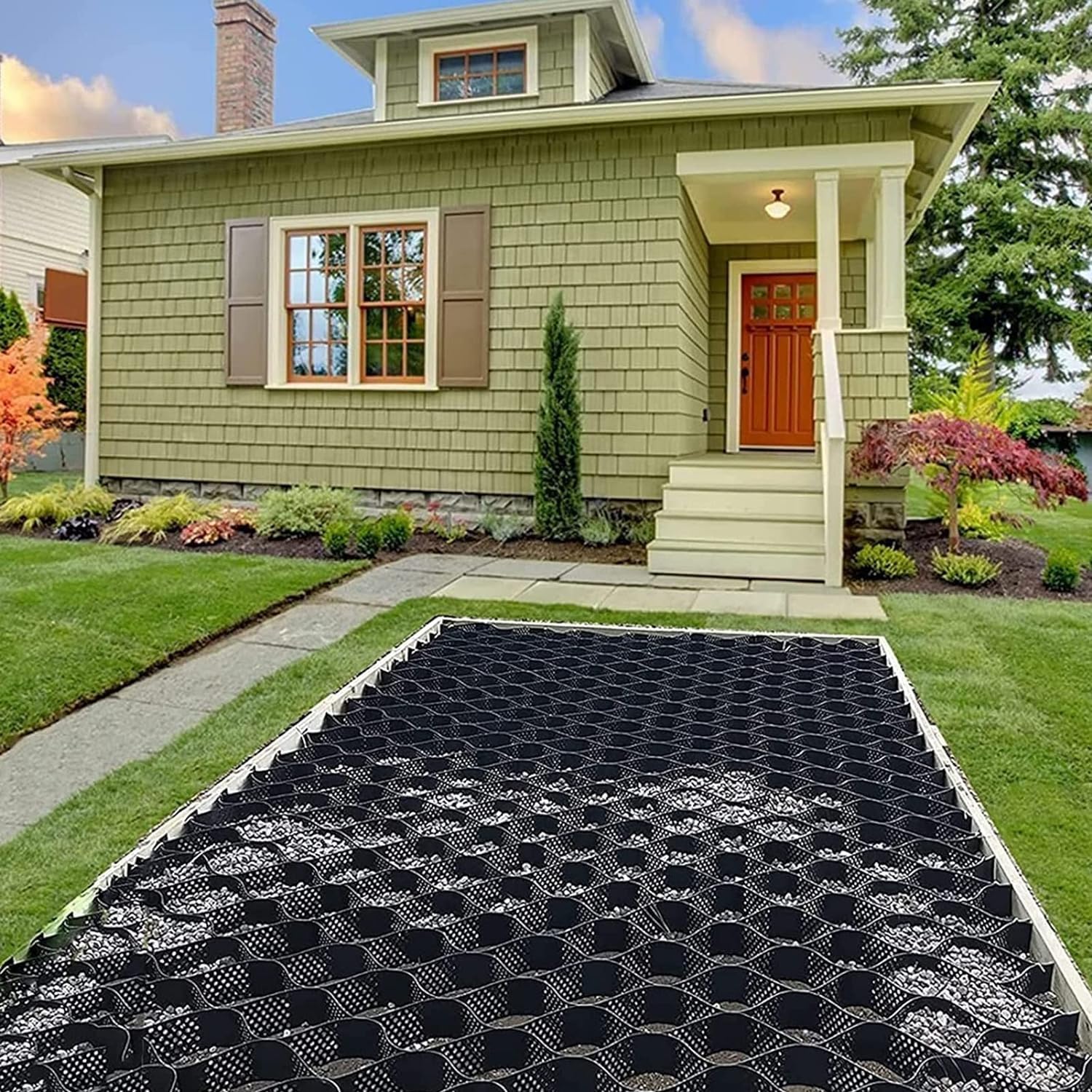 Géogrille de sol anti-déformation ELzEy, stabilisateur de gravier robuste pour terrasse