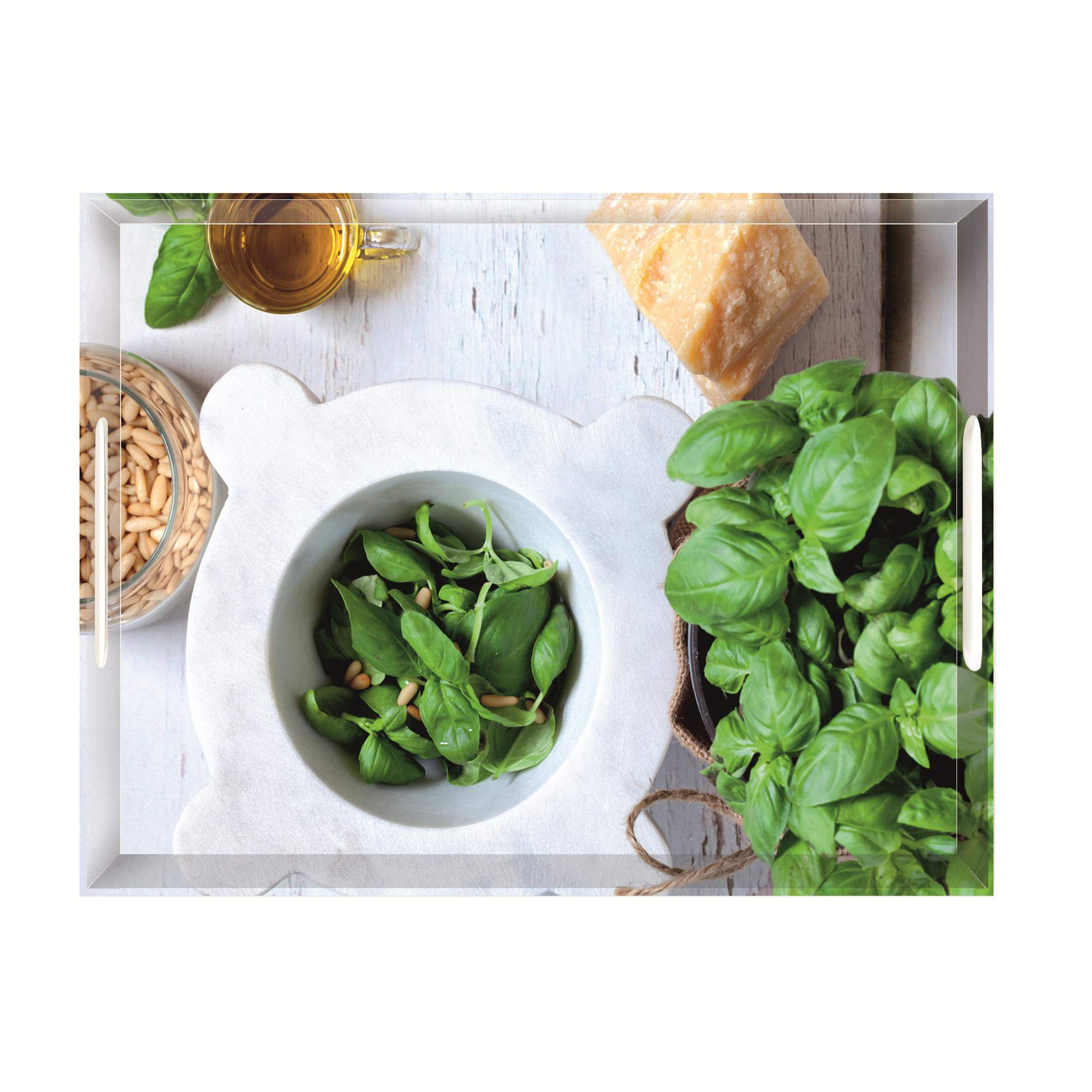 Emsa 516876 Classic Tablett Basil, 40 x 31 cm Küche, Haushalt & Wohnen