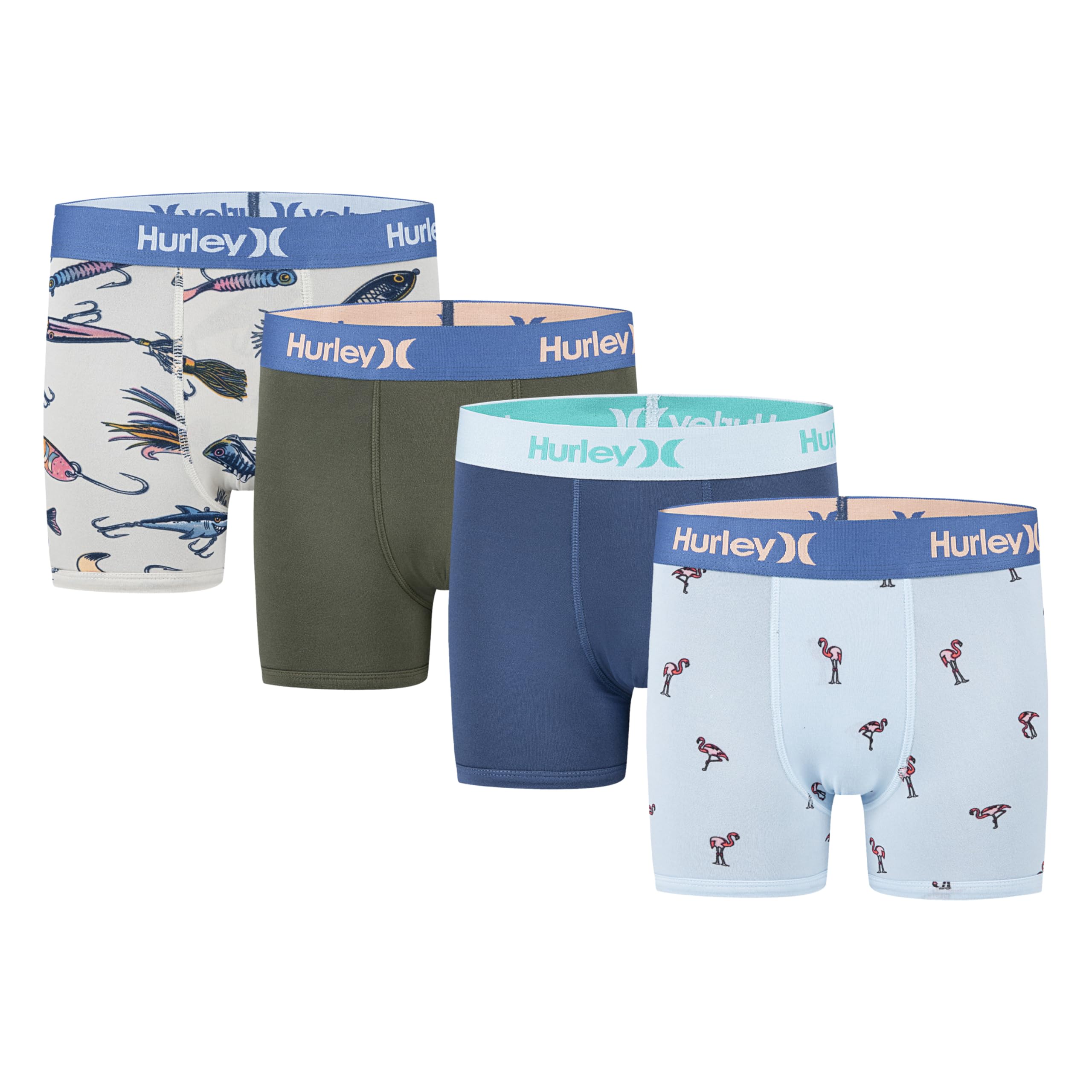 Hurley Boys Performance Boxer Briefs 4-pack