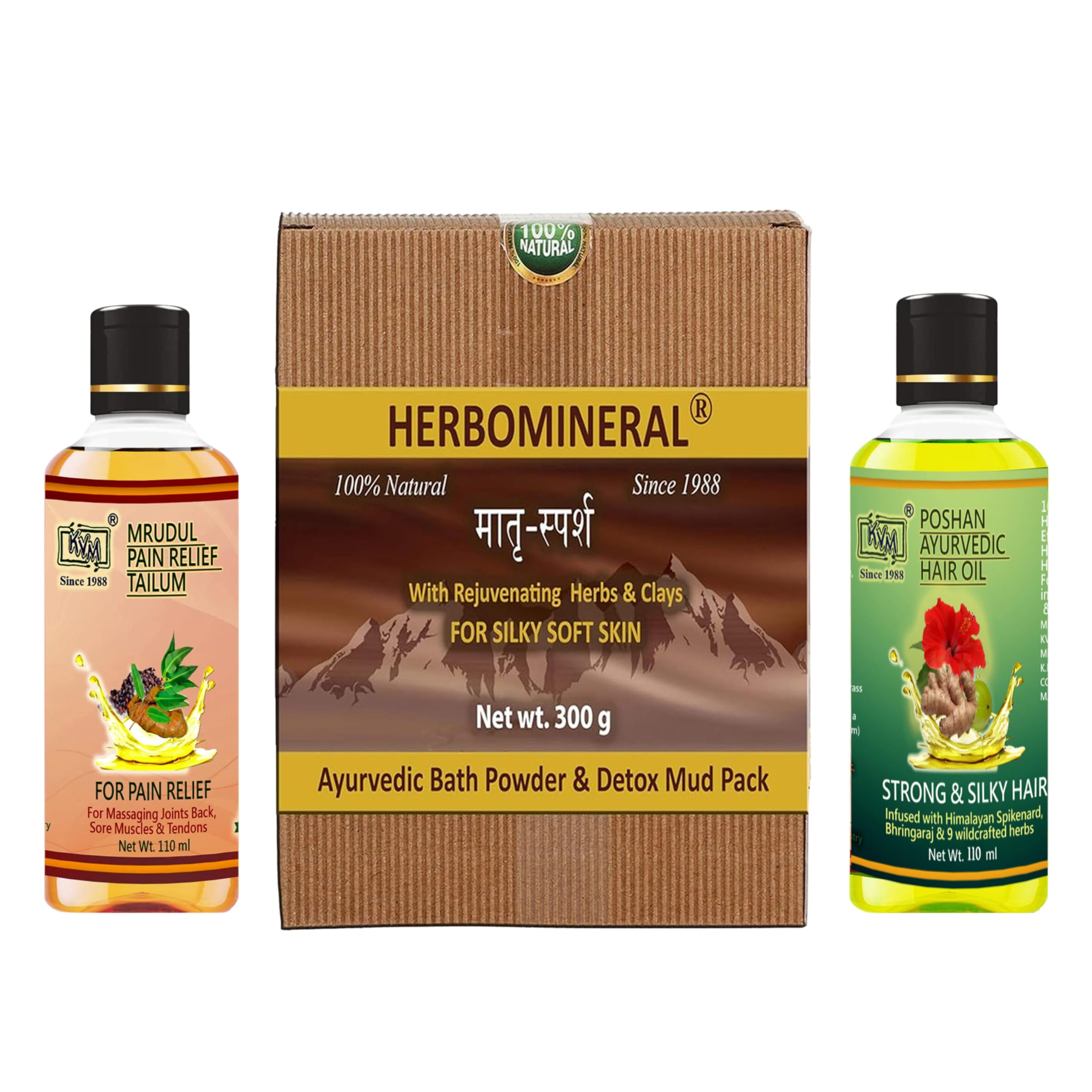 KVM Weekend Self-Care Combo of Mrudul Oil & Poshan Hair Oil (550 gm)-picture-52