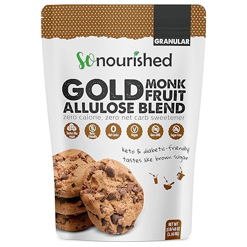 Vista 11 de So Nourished Edulcorante de alulosa granular - Sustituto de azúcar cetogénico - 0 calorías, 0 carbohidratos netos, sin OMG (5 libras / 80 onzas)