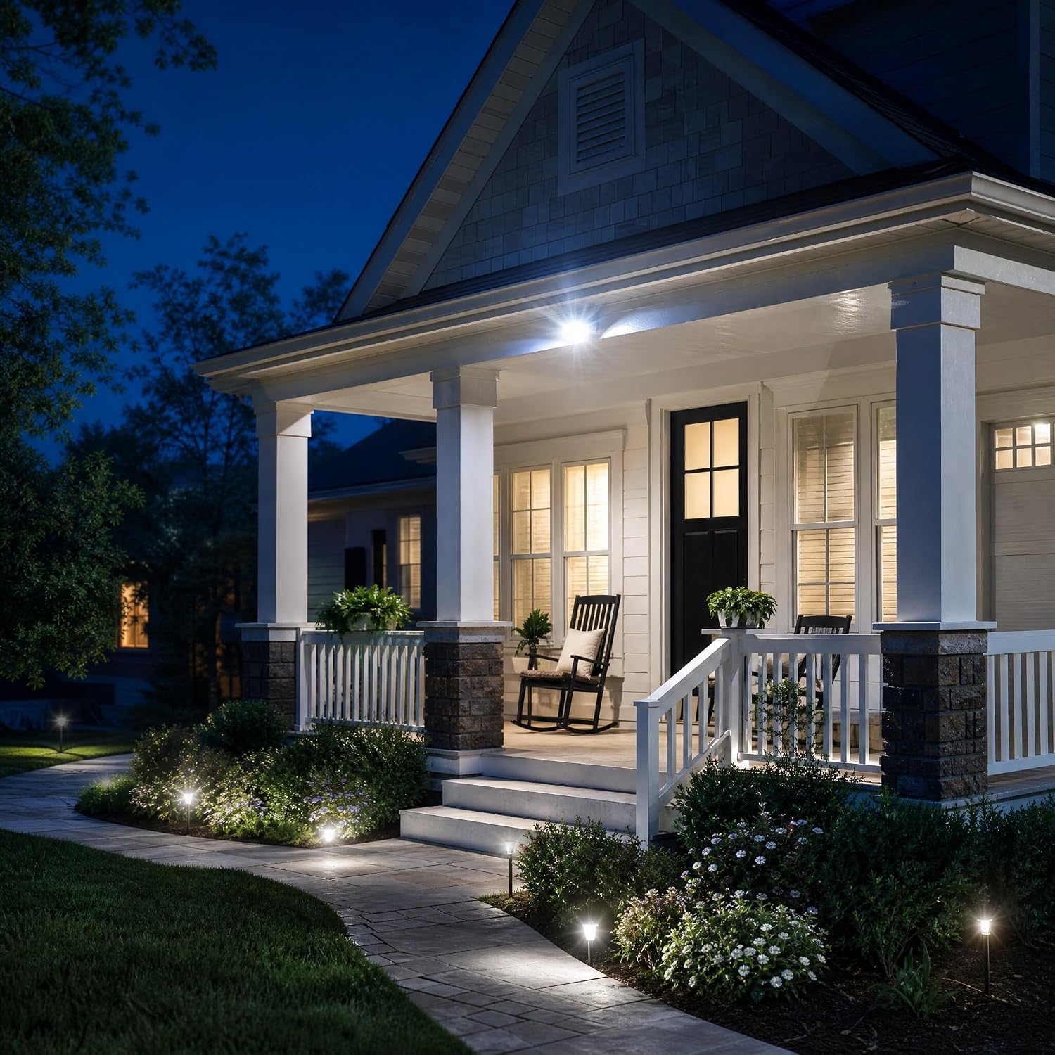 Aukora Dusk to Dawn Light Bulb, 12W (100-Watt Equivalent) Smart Sensor Light Bulbs Super Bright E26 Automatic On/Off Security Lights Outdoor/Indoor for Porch Garage Garden Patio(Cool White 2 Pack) image 5