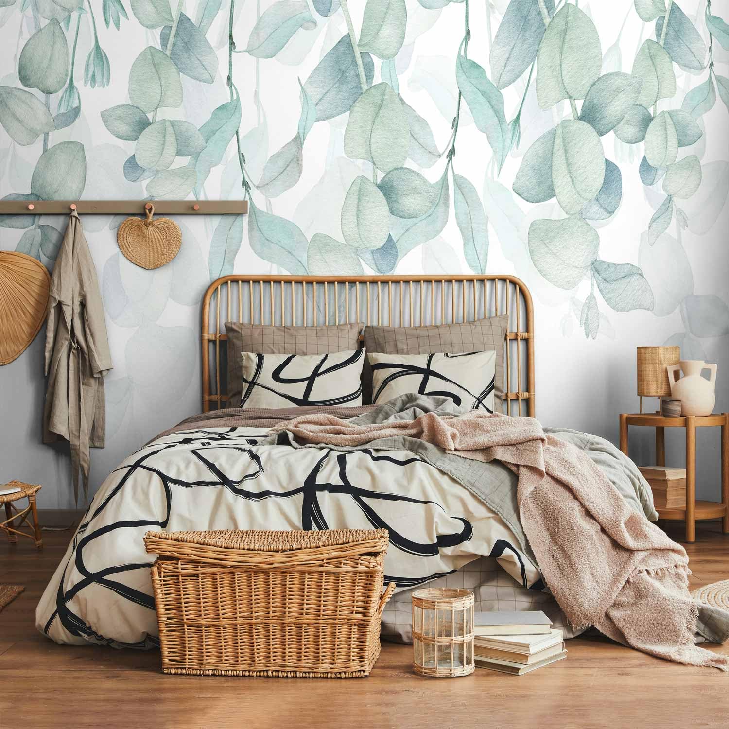 murando Fotomurales autoadhesivos Hojas 392x280 cm Papel Pintado Decoración | Pared Murales Pegatina decorativos adhesivos 3d moderna de Diseno Fotográfico Ivy Naturaleza Como Pintado