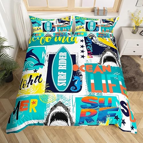 Miniatura 21 de Juego de funda de edredón con temática de violín, tamaño matrimonial, juego de ropa de cama de 3 piezas para niños, niñas, niños, adolescentes