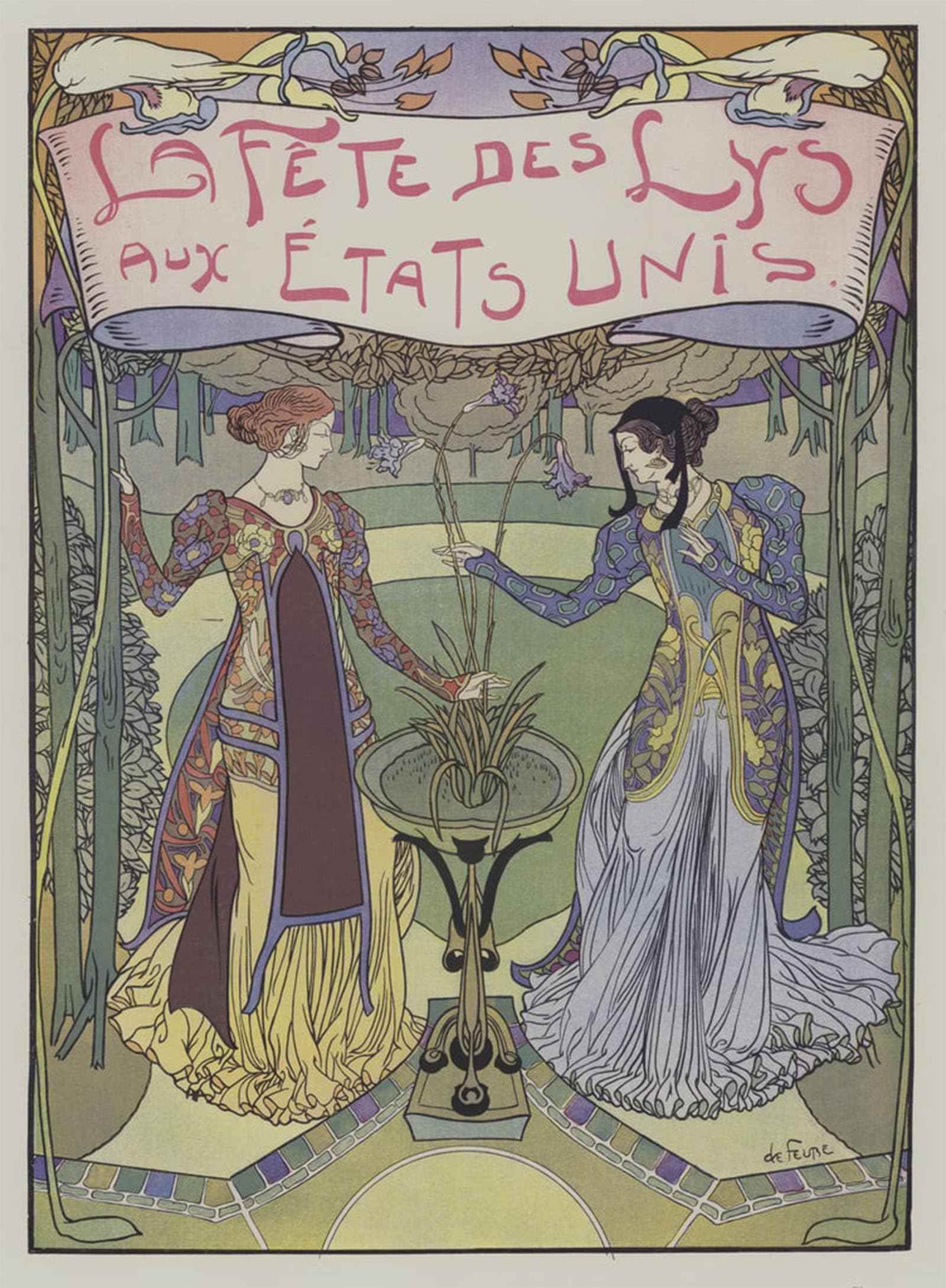 Póster la Fete Des Lys Cuadro Grande 60x90cm para Renovar Paredes Vacías de Casa 5