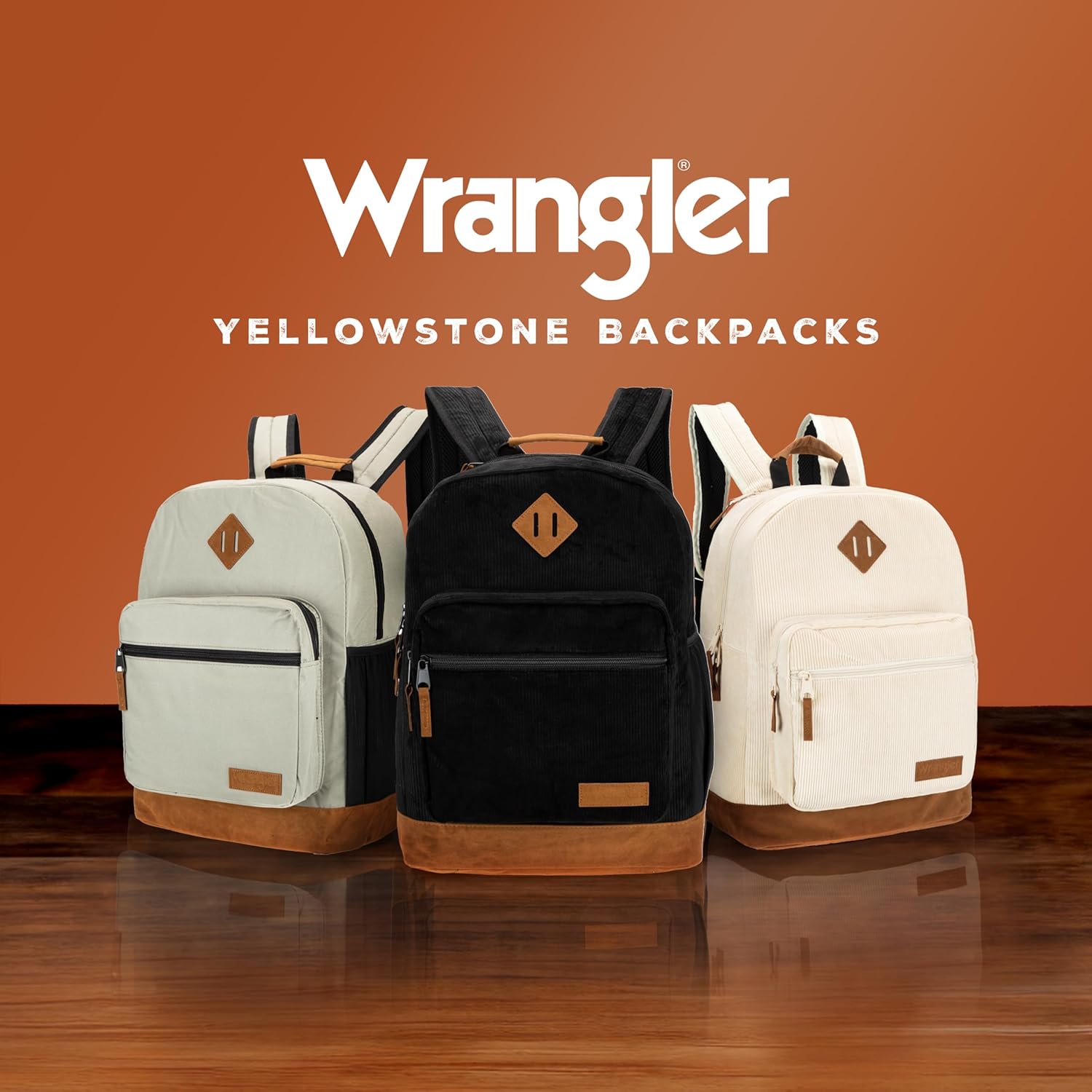 Wrangler Yellowstone Sturdy Backpack for Travel Classic Logo Water Resistant Casual Daypack for Travel with Padded Laptop Notebook Sleeve (Graphite) - Image 6