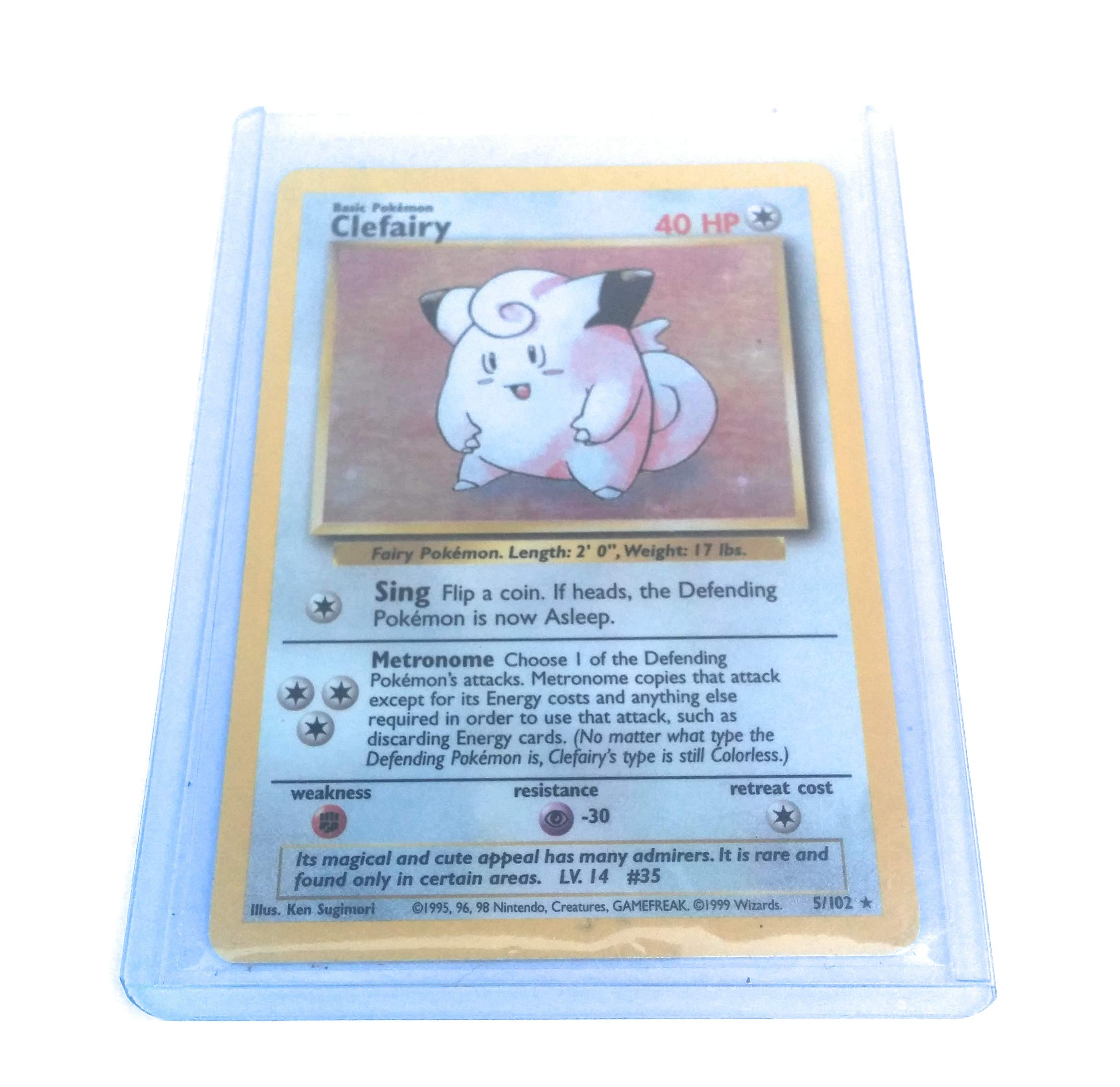 Pokemon Card 5/102 - CLEFAIRY (holo-foil)