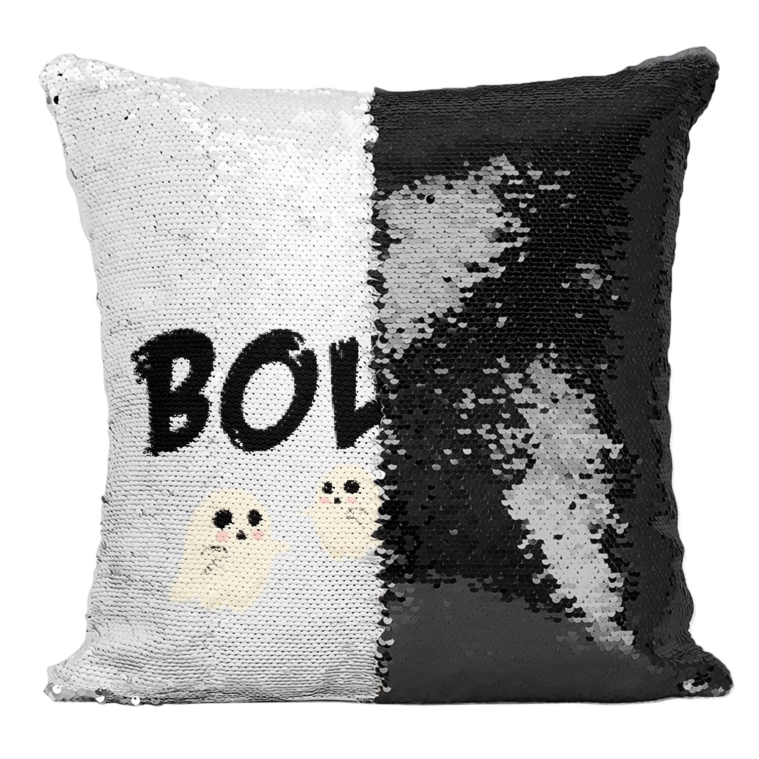 Coussin paillettes noir Halloween pour transformer votre déco sans changer de meubles