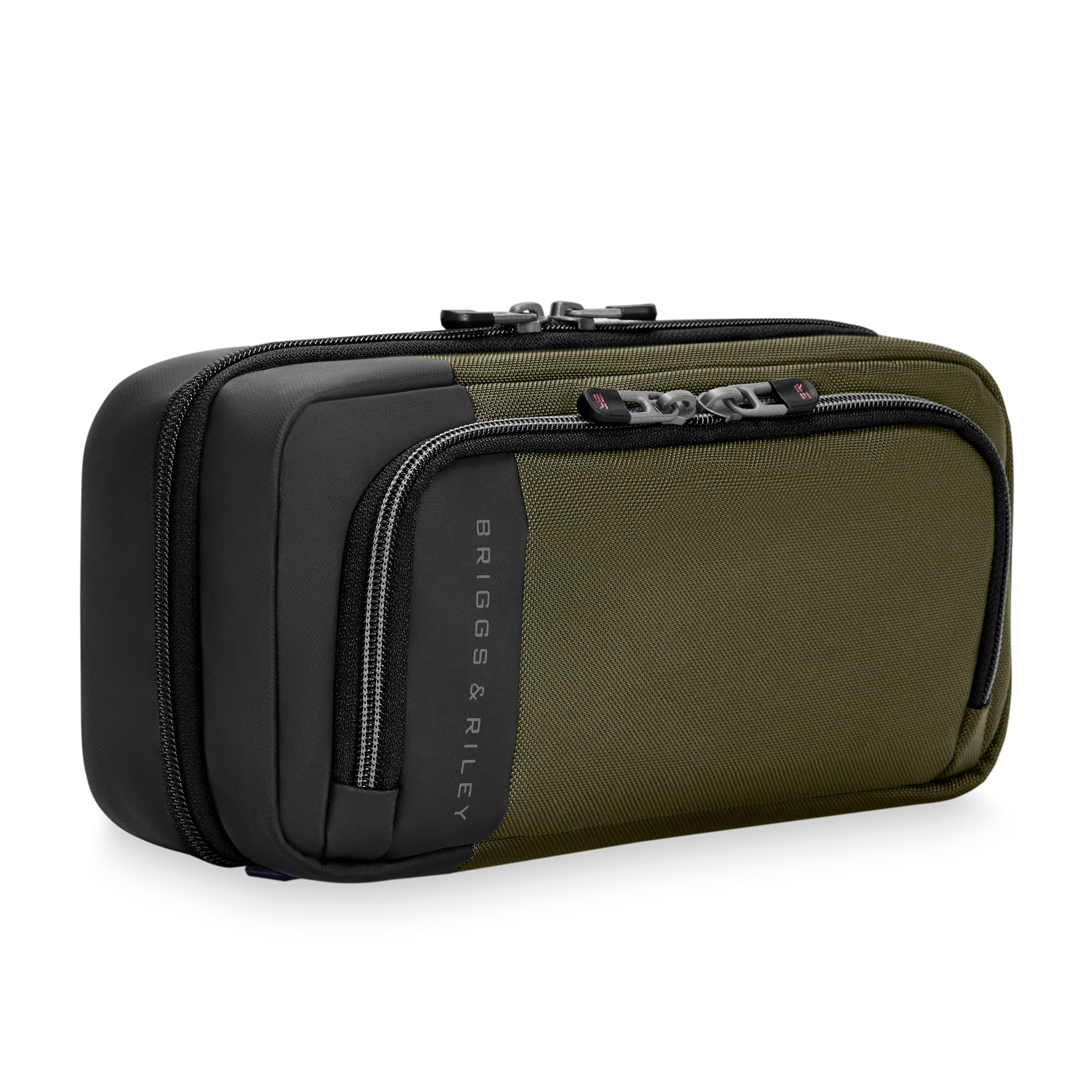 Briggs & Riley Hanging Toiletry Kit - Toiletry Travel Bags for Women & Men, Organiser for Vacation, Sleek & Compact Dopp Kit, Use for Bathroom Accessories, Makeup, & Skincare - ZDX Collection, Hunter