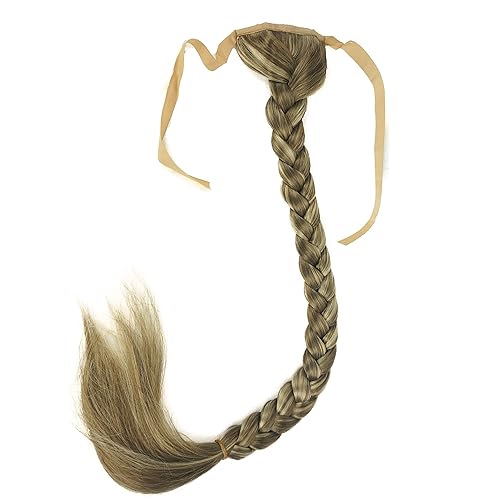 Miniatura 6 de Lydell Extensión de cola de pez de 24 pulgadas de largo, peluca sintética #H16613 rubio resaltado