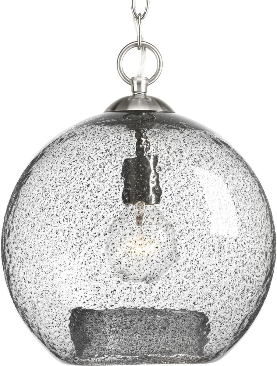 Free Shipping 🛒 Progress Lighting P500063-009 Malbec One-Light Pendant, Grey
